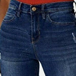 Nicole Miller High Rise Ankle Slim Distressed Jeans Women’s Plus Size  NWT $99
